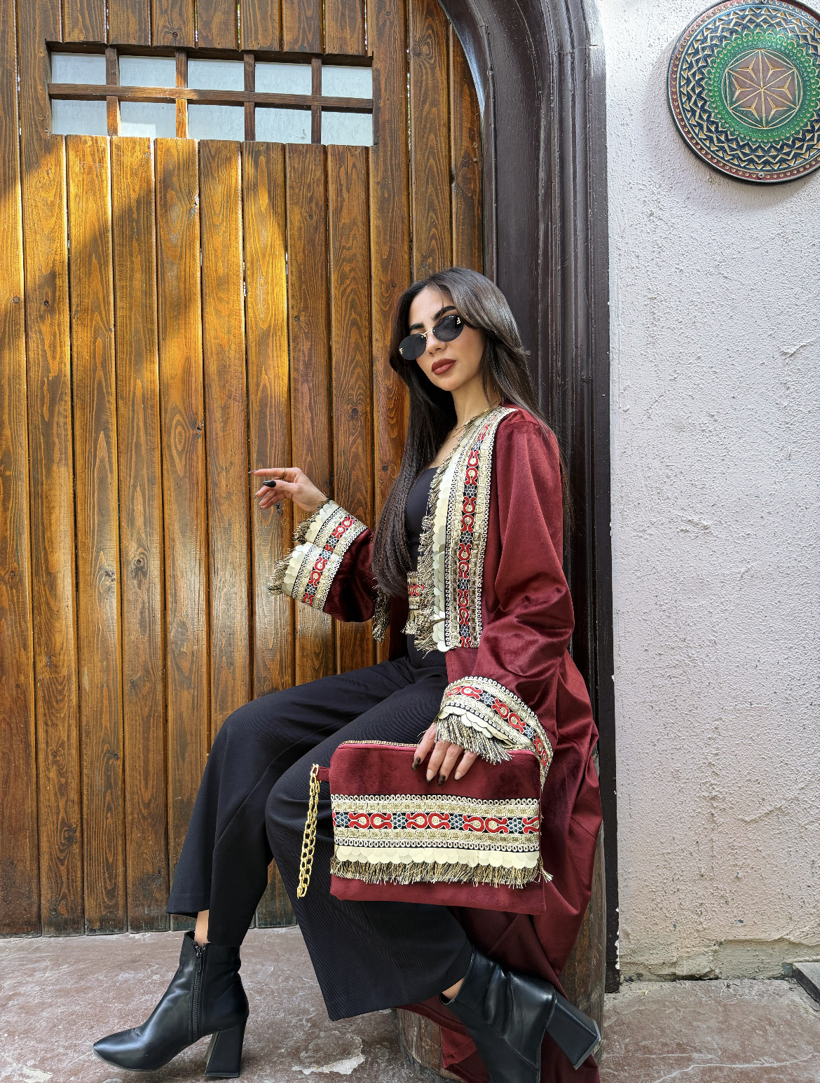 Burgundy Luxury Fringe