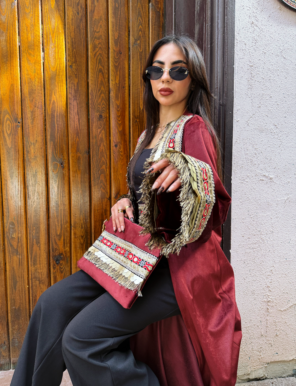 Burgundy Luxury Fringe