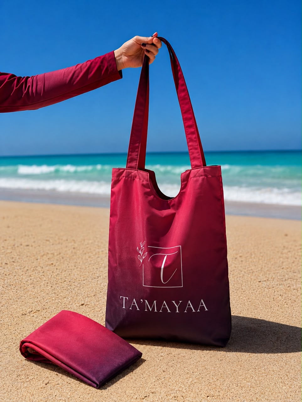Cherry Coast Burkini with waterproof Beach bag