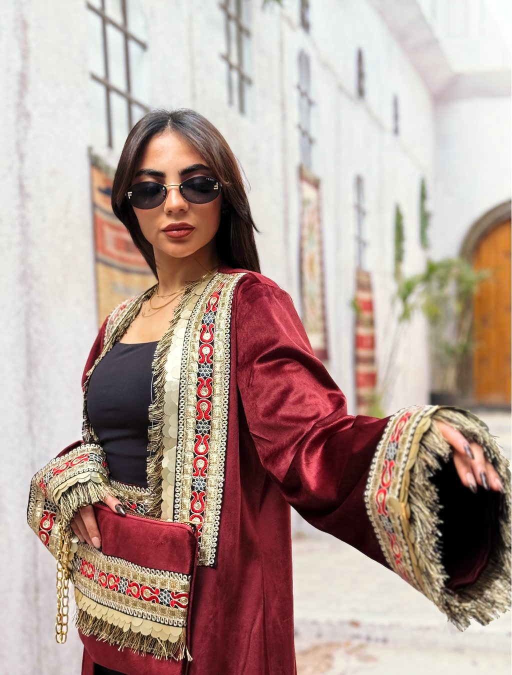 Burgundy Luxury Fringe