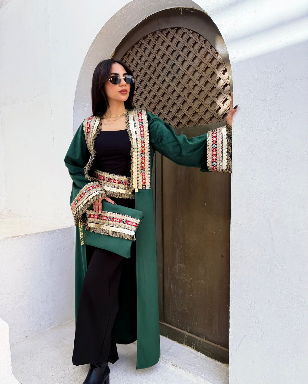 Olive green Luxury Fringe