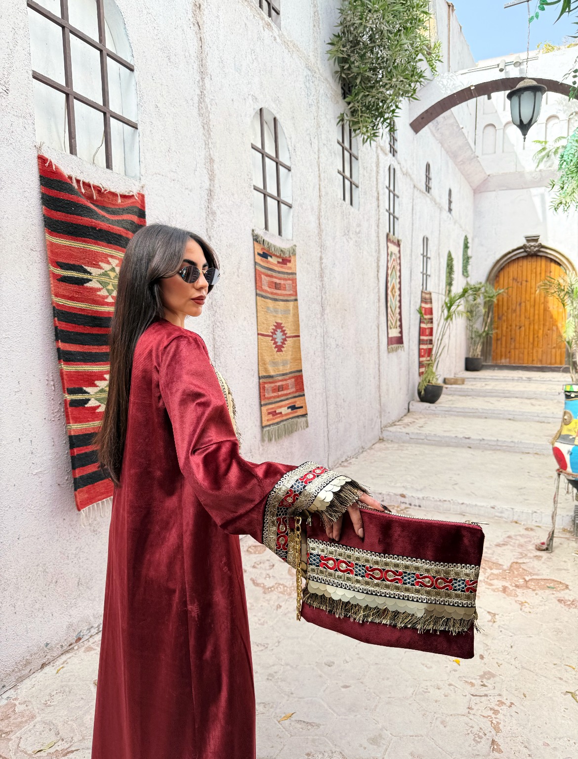 Burgundy Luxury Fringe