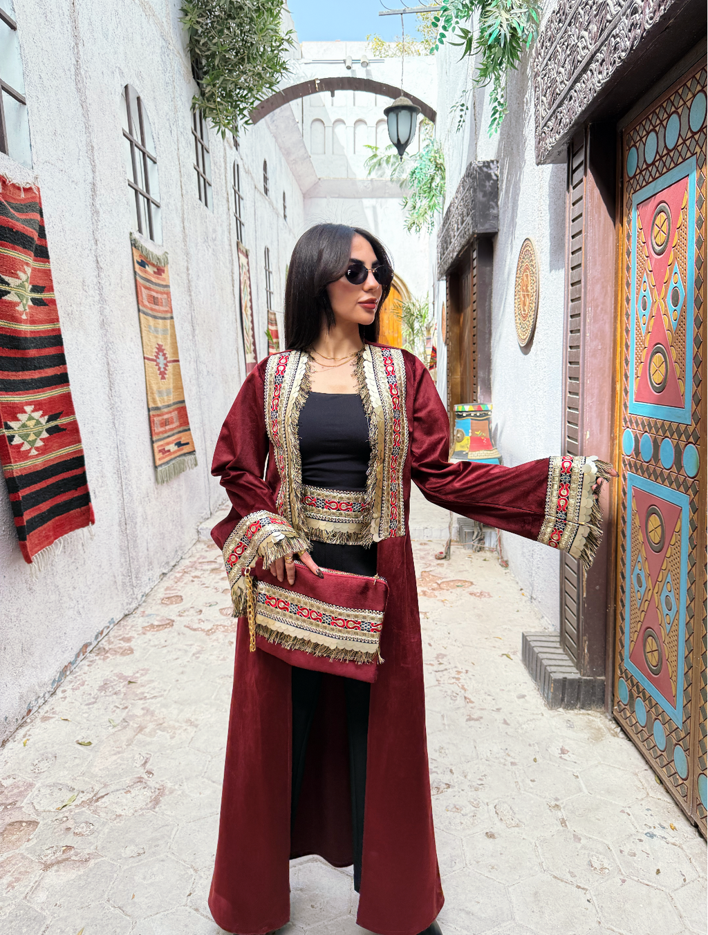 Burgundy Luxury Fringe