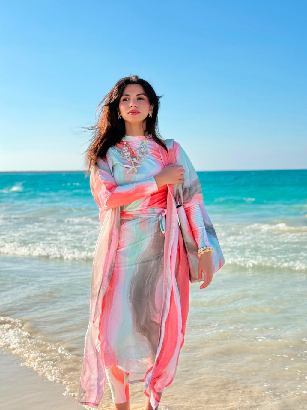 5-Peices-Coral Lagoon Burkini