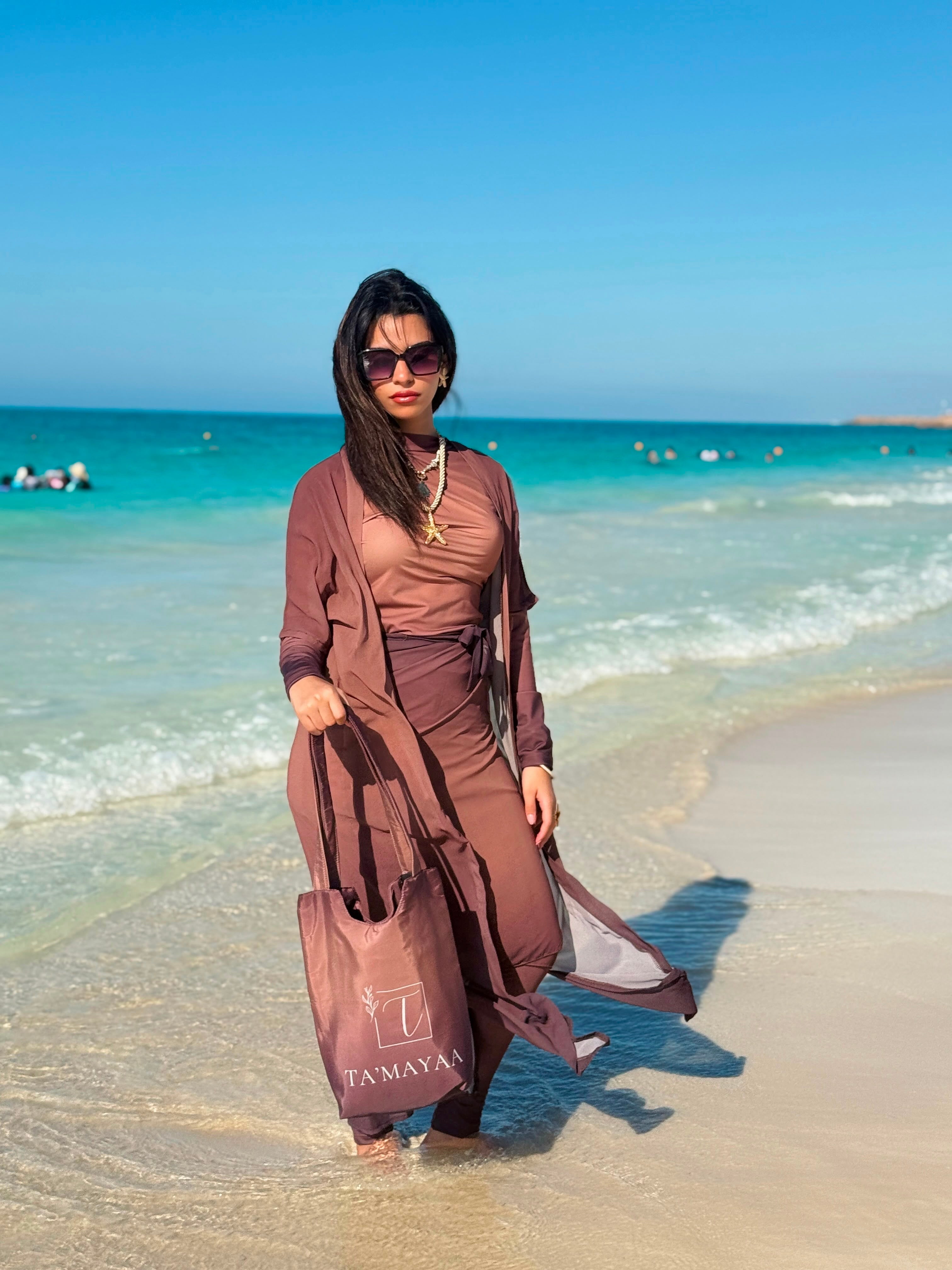 5-pieces-Mocha Tide Burkini