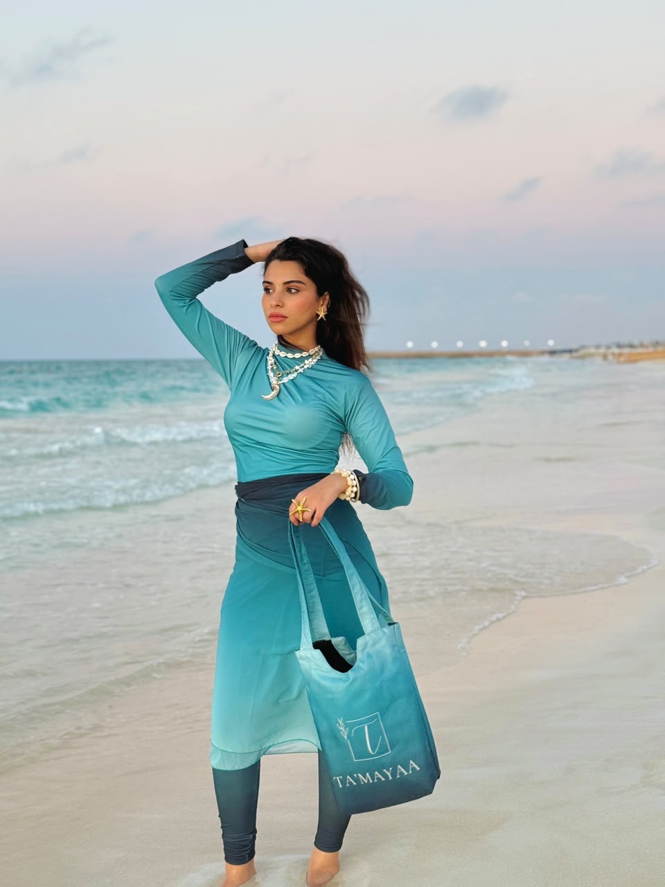 5-Peices Azure Breeze Burkini