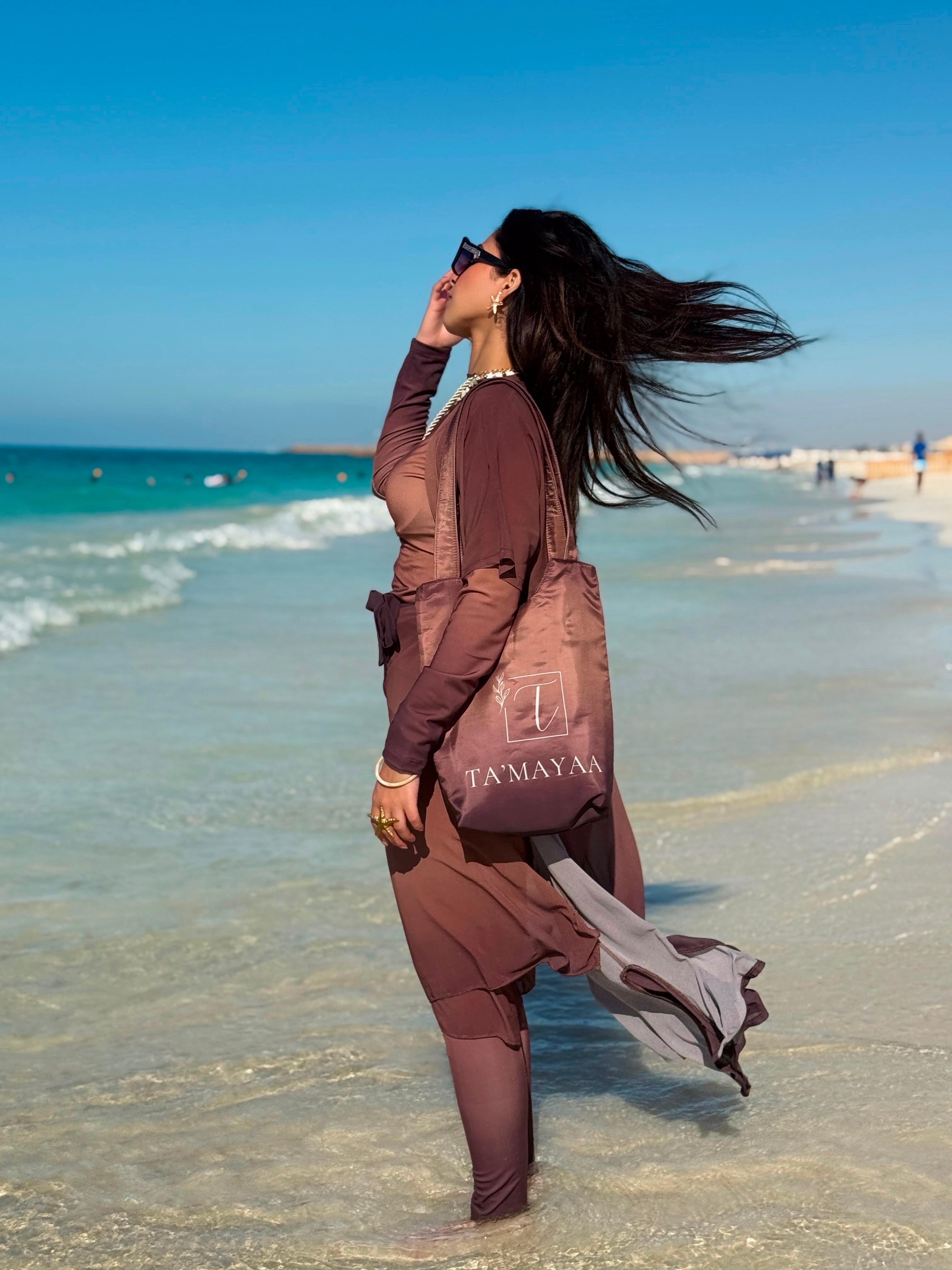 5-pieces-Mocha Tide Burkini
