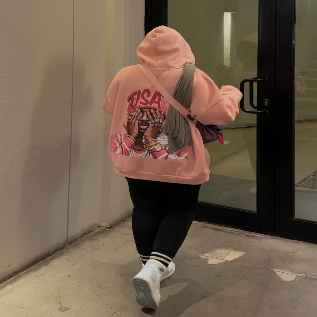 Pinkie cotton hoodie