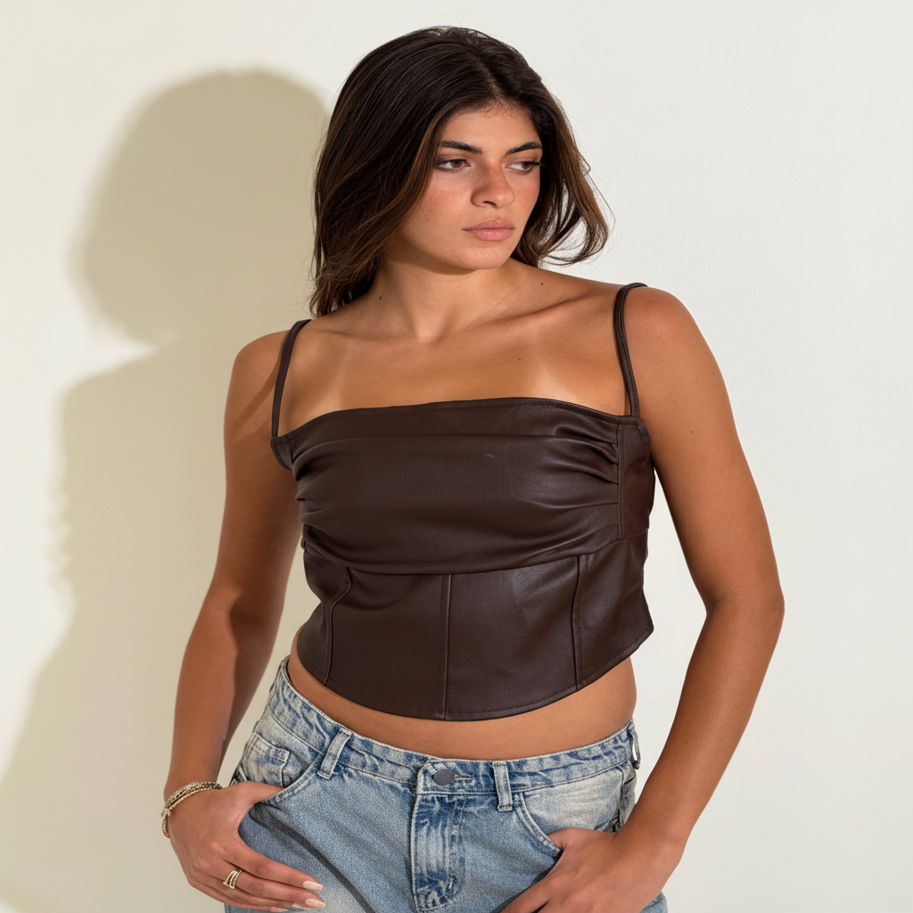 Leather top - Enhanced Image 5