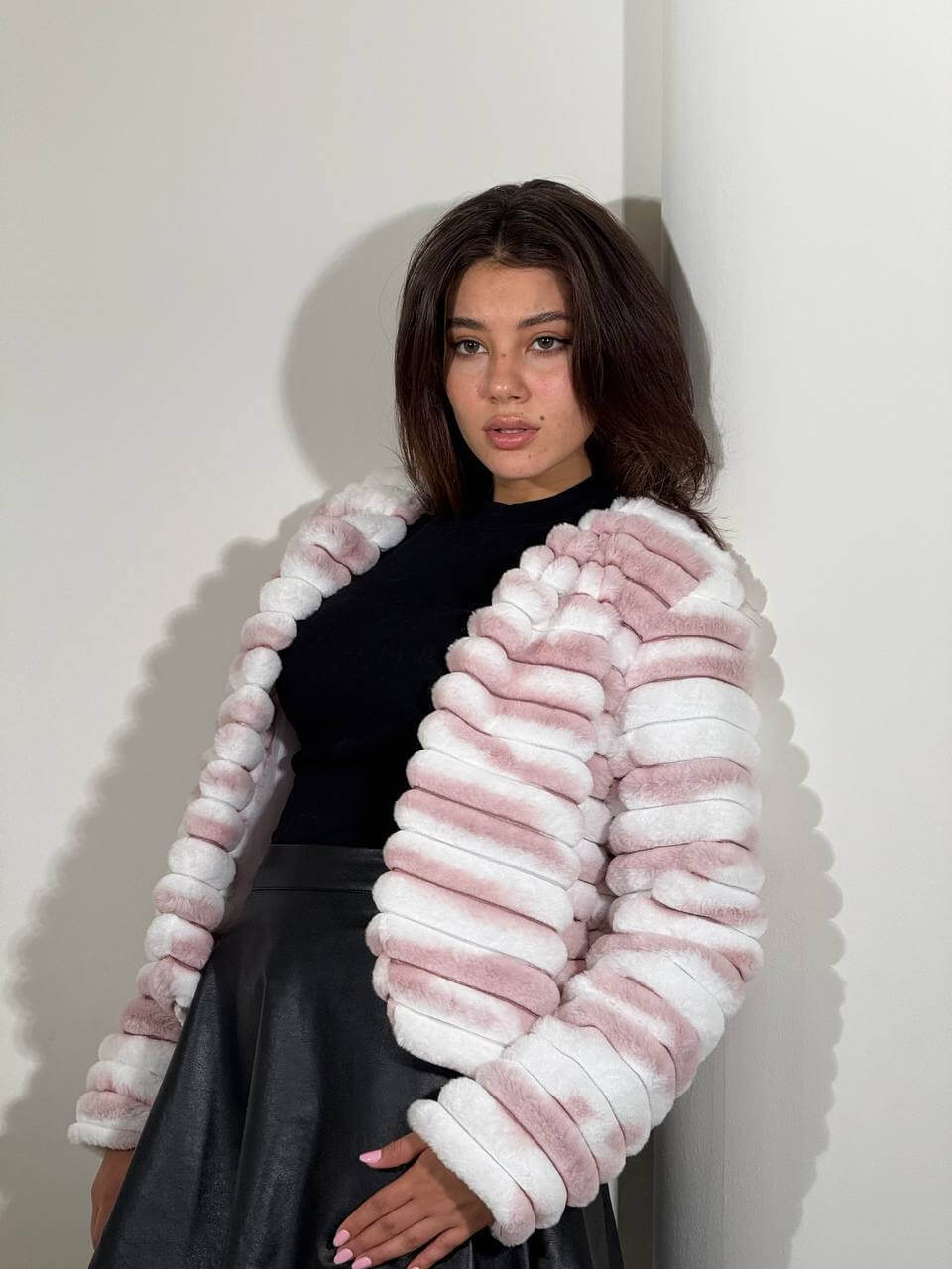 Ribbed Faux Fur