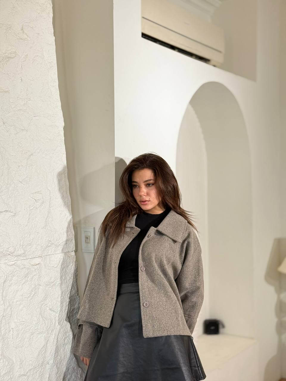 Buttoned Wool Jacket