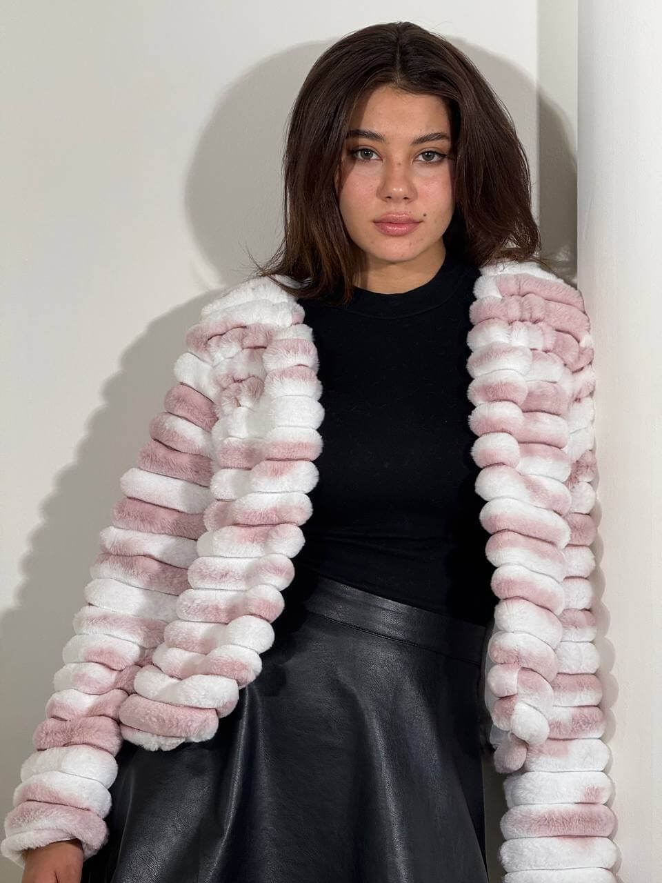 Ribbed Faux Fur