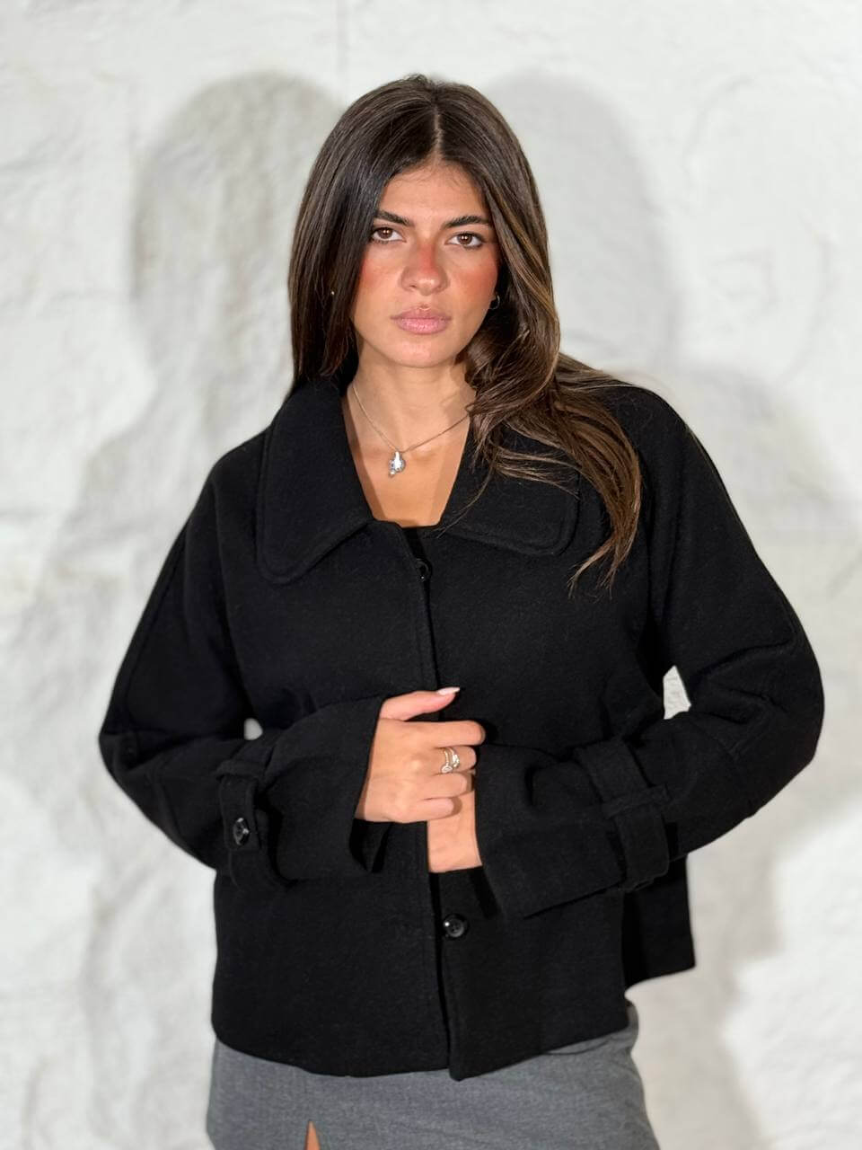 Buttoned Wool Jacket