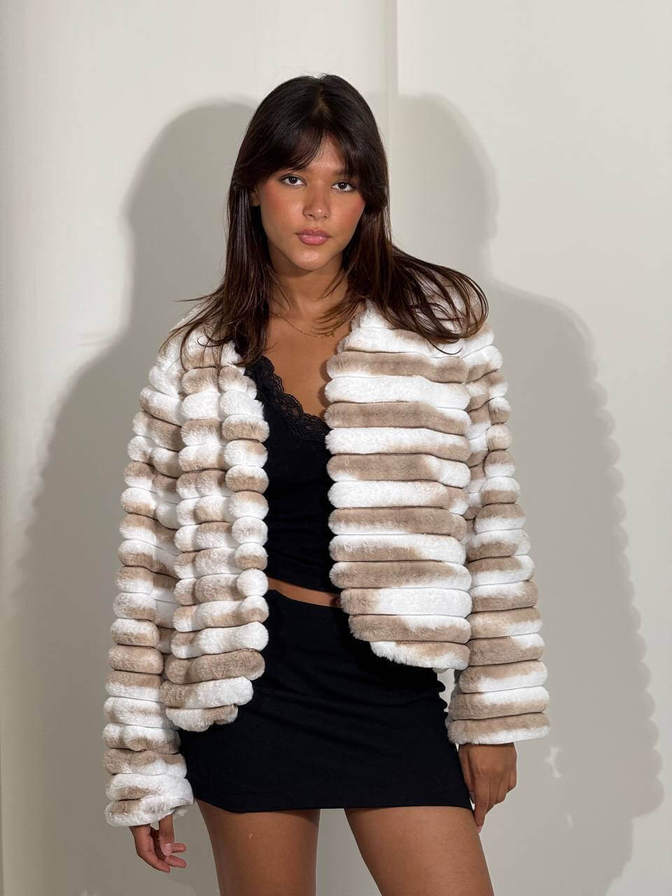 Ribbed Faux Fur