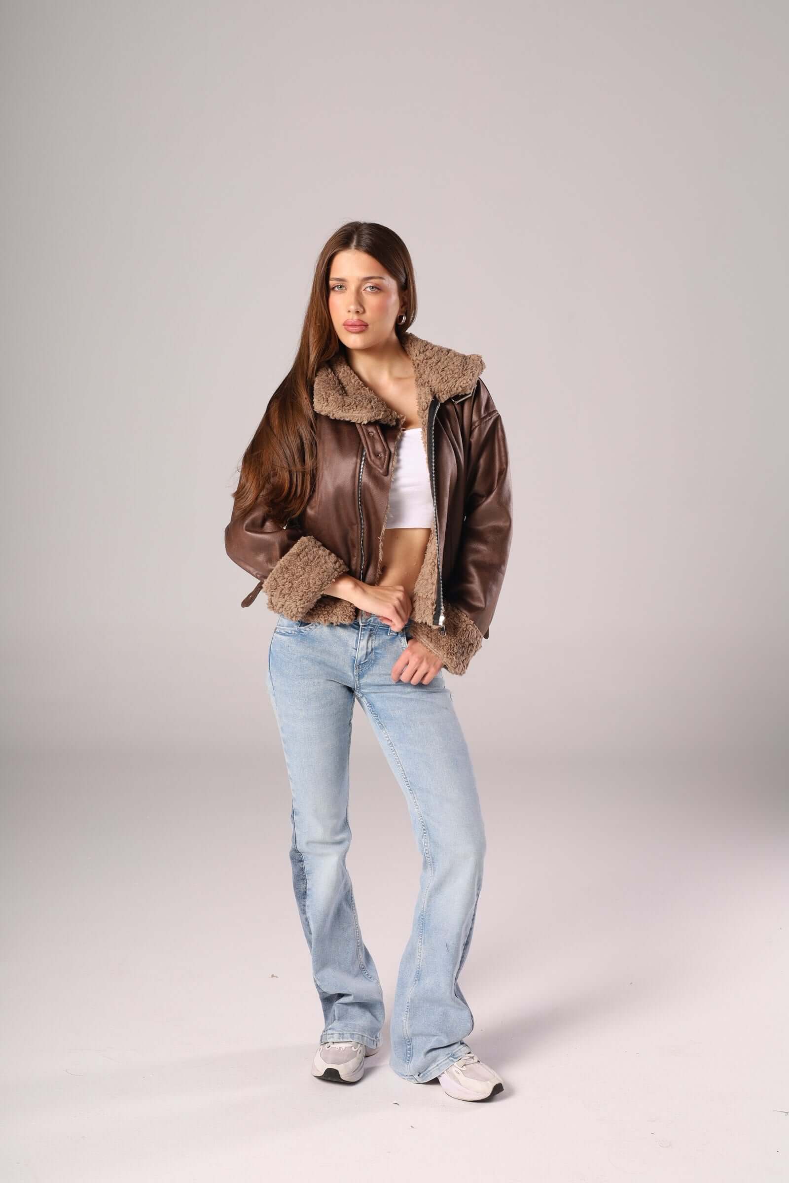 Suede Fur-Lined Jacket