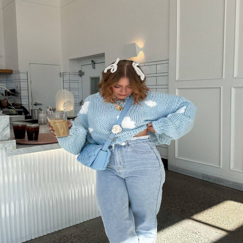 Highwaist clouds pullover