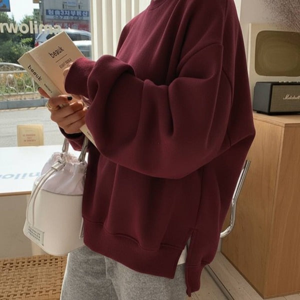 Oversize cotton hoodie