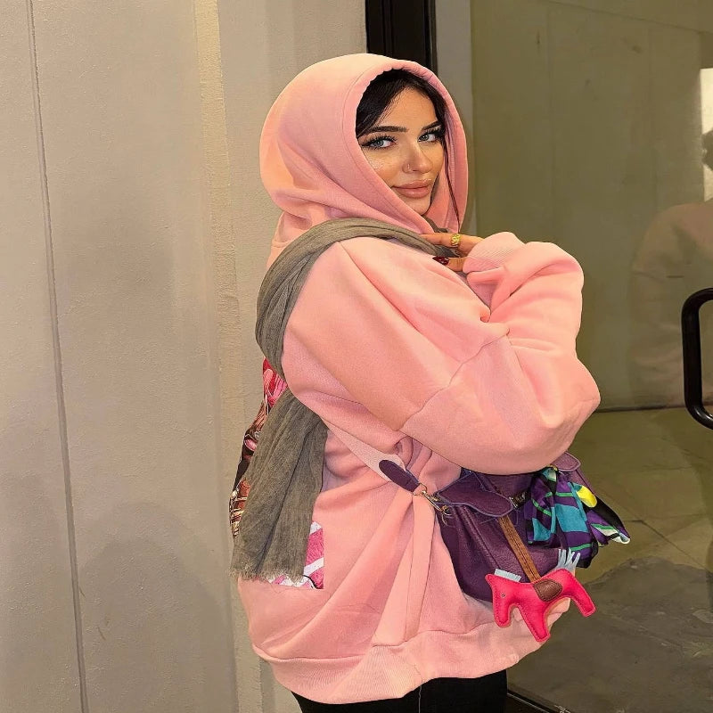 Pinkie cotton hoodie