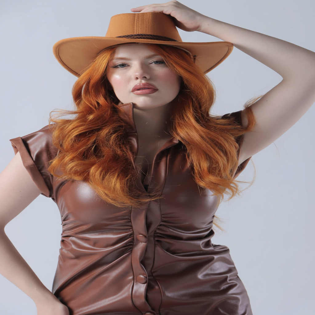 Urban leather dress - Enhanced Image 3